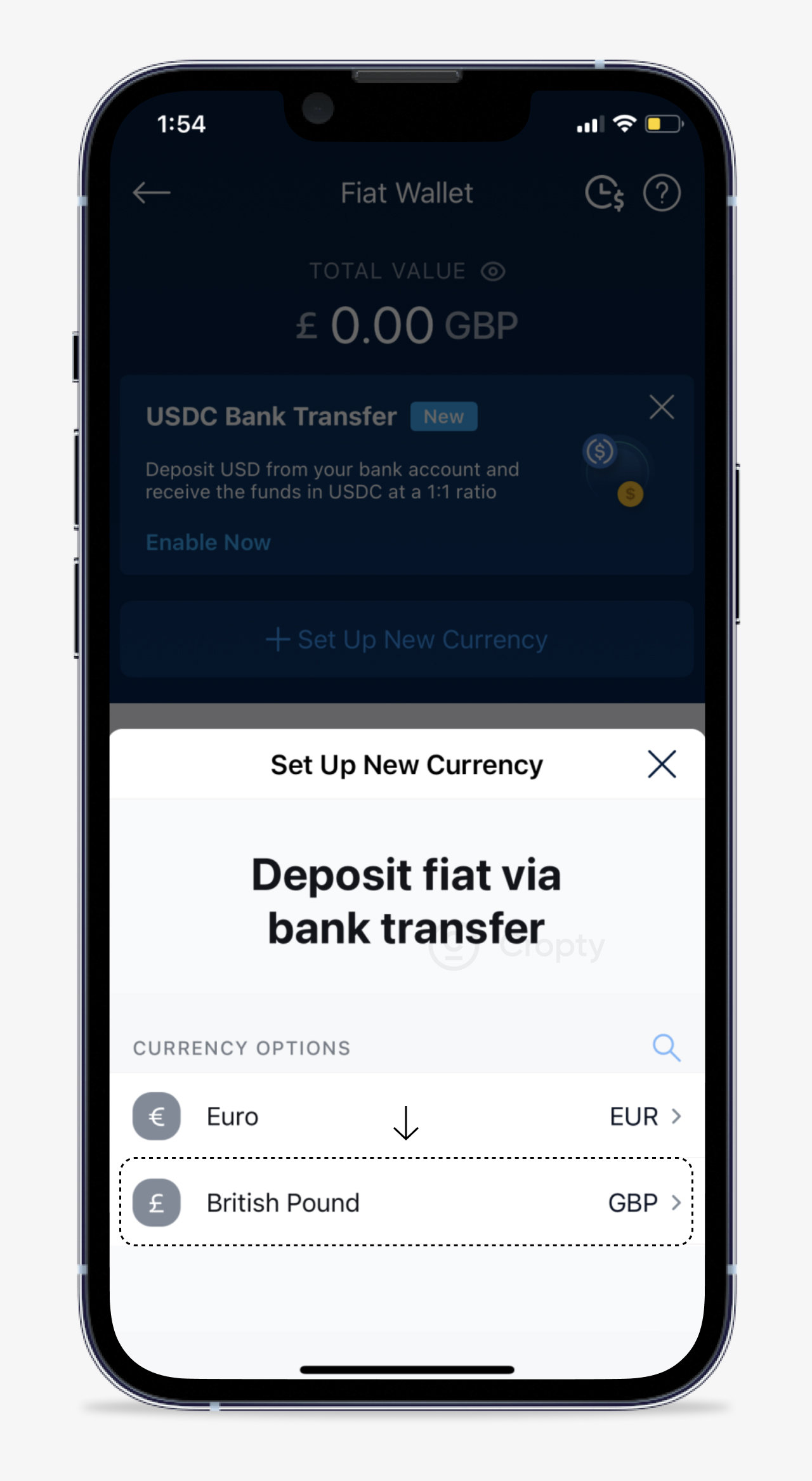 a screenshot of crypto.com app