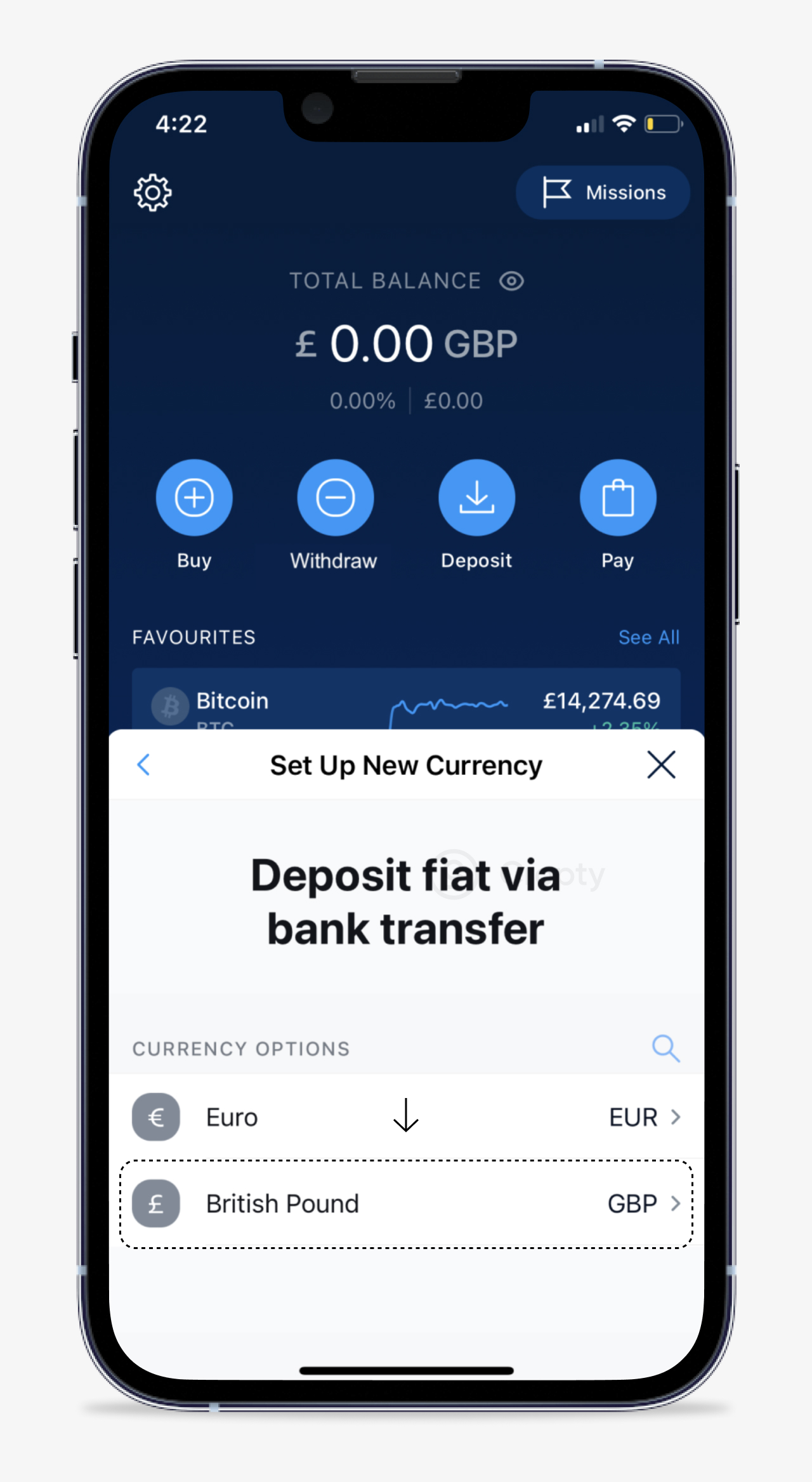 a screenshot of crypto.com app