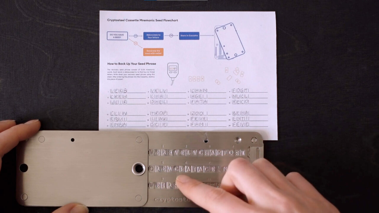 cryptosteel cassette