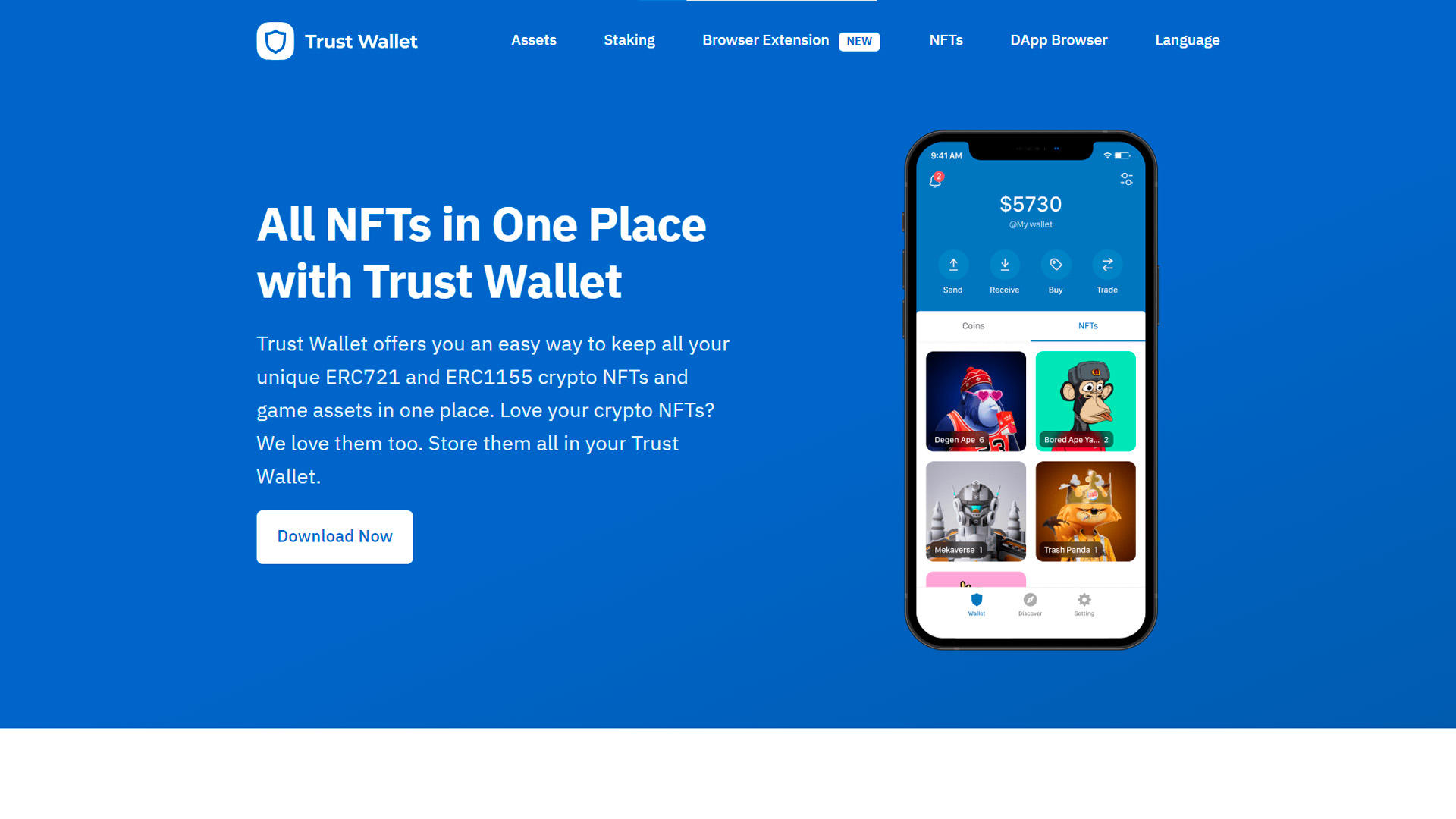 trust wallet nft