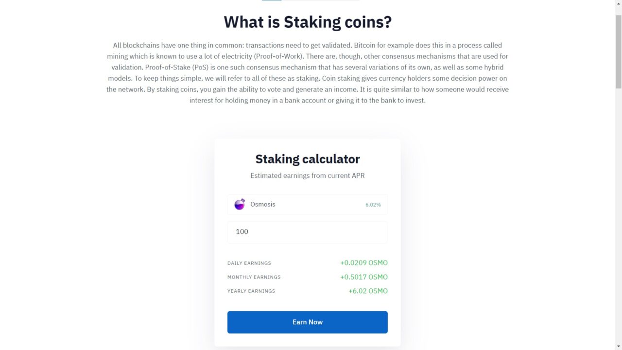 trust wallet staking