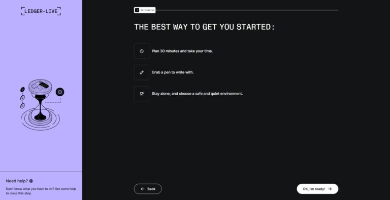 LEDGER LIVE DOWNLOAD GETTING STARTED visual data 7