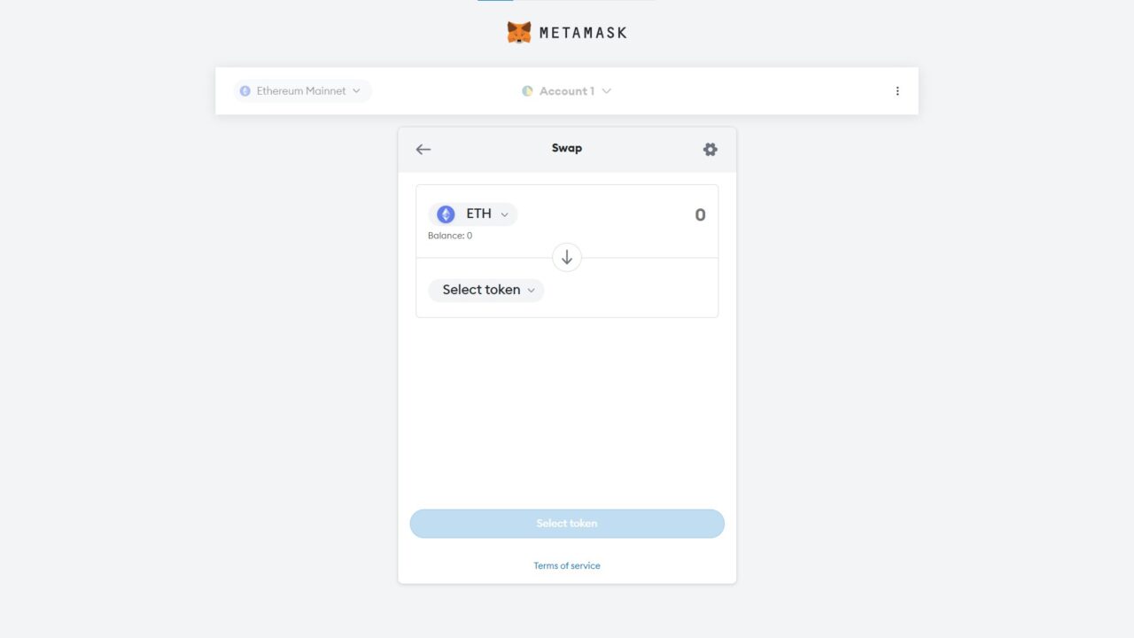 metamask wallet swap